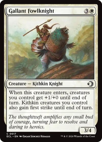 Gallant Fowlknight (Lorwyn Eclipsed) Near Mint - Nick Nack's Full Frontal Attack