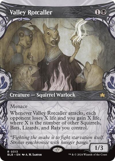 Valley Rotcaller (Showcase) (Bloomburrow) Near Mint - Nick Nack's Full Frontal Attack