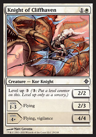 Knight of Cliffhaven (Rise of the Eldrazi) Light Play