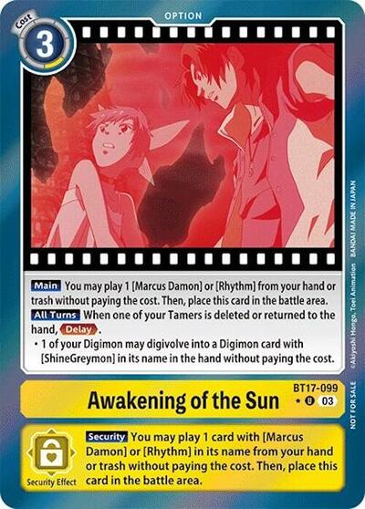 Awakening of the Sun (Secret Crisis: Movie Memorial Pack) (Secret Crisis) Near Mint Foil