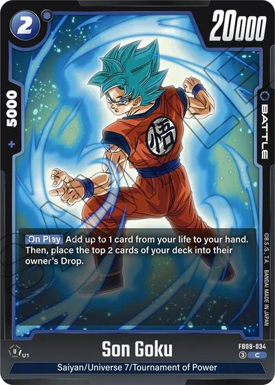 Son Goku FB09 - 034 (Dual Evolution) Near Mint - Nick Nack's Full Frontal Attack