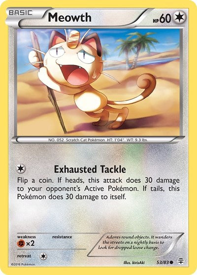 Meowth (Generations) Near Mint Reverse Holofoil