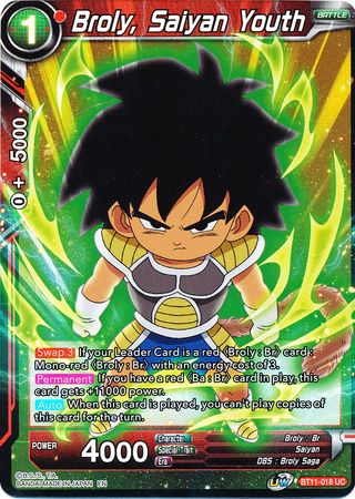 Broly, Saiyan Youth (BT11-018) [Vermilion Bloodline 2nd Edition]