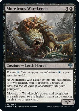 Monstrous War - Leech (Dominaria United) Near Mint - Nick Nack's Full Frontal Attack
