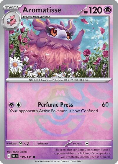 Aromatisse (Master Ball Pattern) (SV: Prismatic Evolutions) Near Mint Holofoil