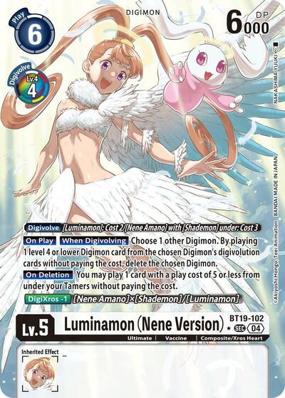 Luminamon (Nene Version) (Alternate Art) (Release Special Booster 2.5) Medium Play Foil