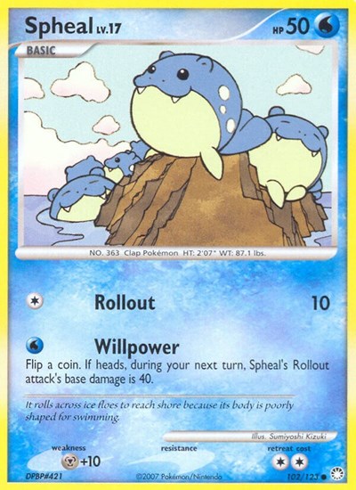 Spheal (Mysterious Treasures) Heavy Play