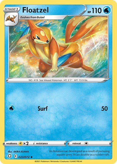 Floatzel (Shining Fates) Near Mint - Nick Nack's Full Frontal Attack