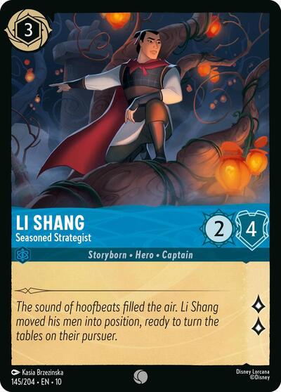 Li Shang - Seasoned Strategist (Whispers in the Well) Near Mint - Nick Nack's Full Frontal Attack
