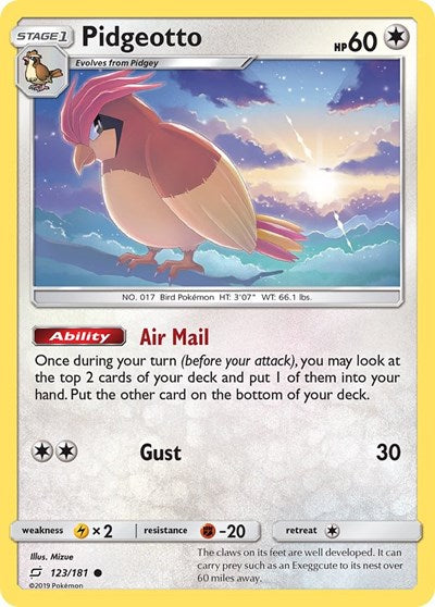 Pidgeotto (SM - Team Up) Near Mint