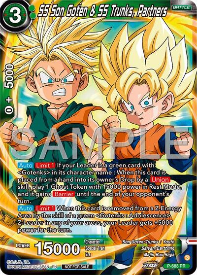 SS Son Goten and SS Trunks, Partners (Tournament Pack Vol.12) (Tournament Promotion Cards) Near Mint