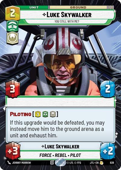 Luke Skywalker You Still With Me? (Hyperspace Foil) (Jump to Lightspeed) Near Mint Foil - Nick Nack's Full Frontal Attack