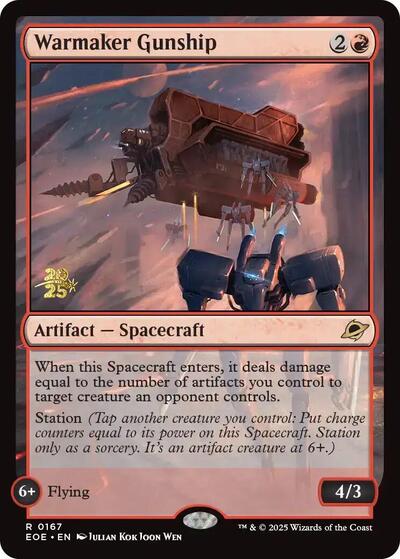 Warmaker Gunship (Promos: Prerelease Cards) Near Mint Foil - Nick Nack's Full Frontal Attack