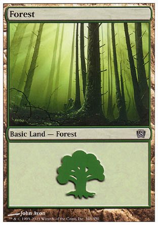 Forest (348) (8th Edition) Near Mint - Nick Nack's Full Frontal Attack