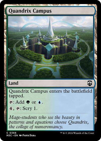 Quandrix Campus (Commander: Modern Horizons 3) Near Mint - Nick Nack's Full Frontal Attack