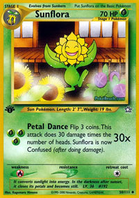 Sunflora (Neo Genesis) Light Play 1st Edition