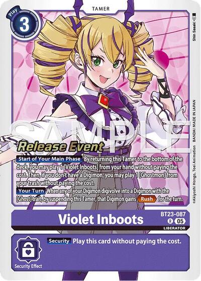 Violet Inboots (Hackers' Slumber Release Event Cards) Near Mint Foil