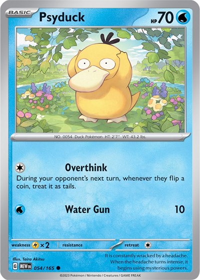 Psyduck - 054 (Scarlet and Violet: 151) Near Mint Reverse Holofoil