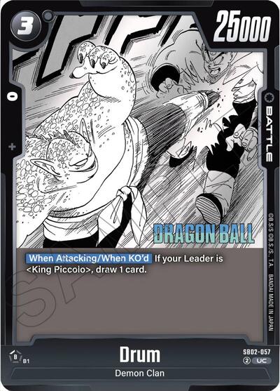 Drum (Manga Booster 02) Near Mint Holofoil - Nick Nack's Full Frontal Attack