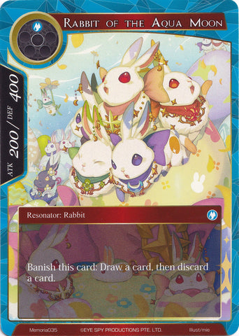 Rabbit of the Aqua Moon (Memoria035) [Alice Origin Memoria Cards]