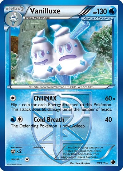Vanilluxe (Team Plasma) (Plasma Freeze) Light Play