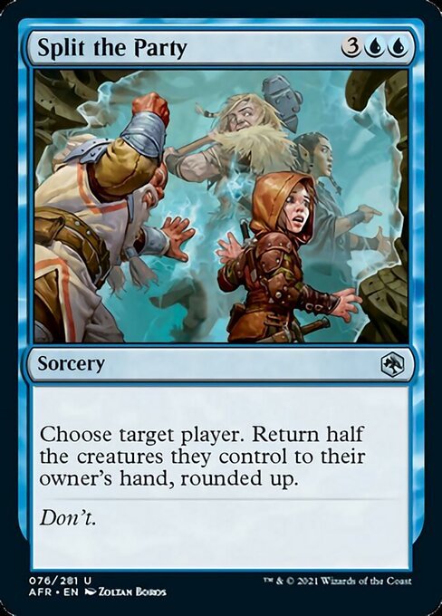 Split the Party (Adventures in the Forgotten Realms) Near Mint - Nick Nack's Full Frontal Attack