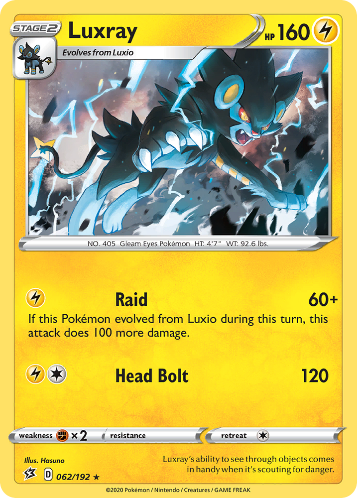 Luxray (062/192) [Épée &amp; Bouclier : Choc des rebelles] 