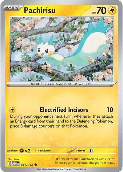 Pachirisu (ME01: Mega Evolution) Near Mint - Nick Nack's Full Frontal Attack