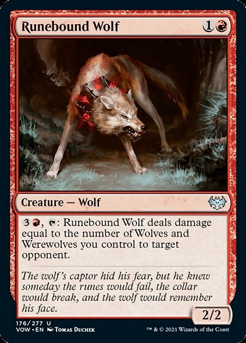 Runebound Wolf (Innistrad: Crimson Vow) Near Mint - Nick Nack's Full Frontal Attack