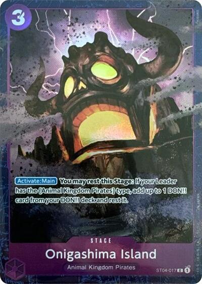 Onigashima Island (Premium Card Collection -Best Selection Vol. 2-) (One Piece Promotion Cards) Near Mint Foil