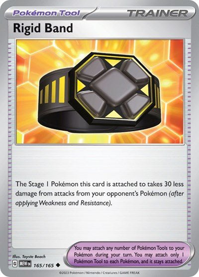 Rigid Band (Scarlet and Violet: 151) Near Mint Reverse Holofoil - Nick Nack's Full Frontal Attack