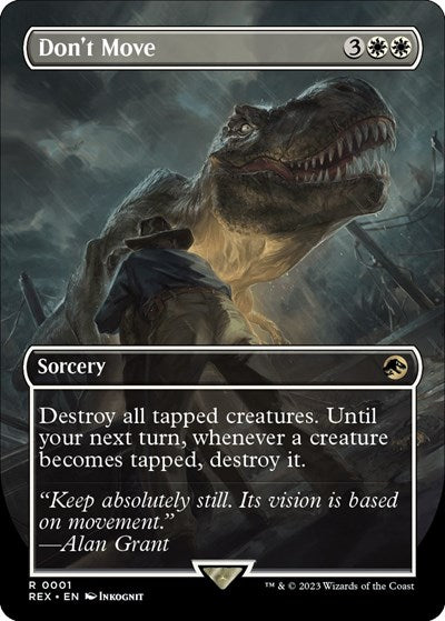 Don't Move (Borderless) (Universes Beyond: Jurassic World Collection) Damaged / Poor