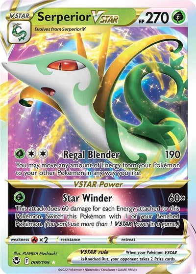Serperior VSTAR (SWSH12: Silver Tempest) Near Mint Holofoil