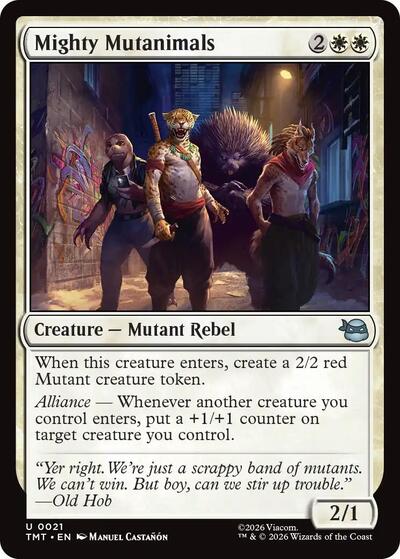 Mighty Mutanimals (Teenage Mutant Ninja Turtles) Near Mint Foil - Nick Nack's Full Frontal Attack