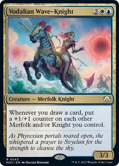 Vodalian Wave - Knight (Commander: March of the Machine) Near Mint - Nick Nack's Full Frontal Attack