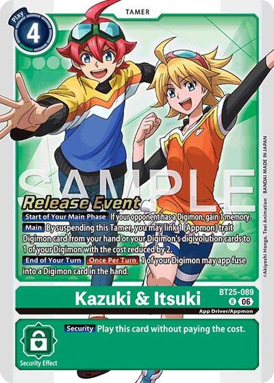 Kazuki and Itsuki (Dual Revolution Release Event Cards) Near Mint