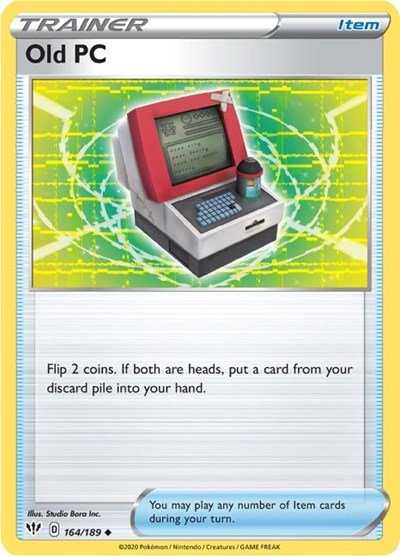 Old PC (SWSH03: Darkness Ablaze) Near Mint - Nick Nack's Full Frontal Attack