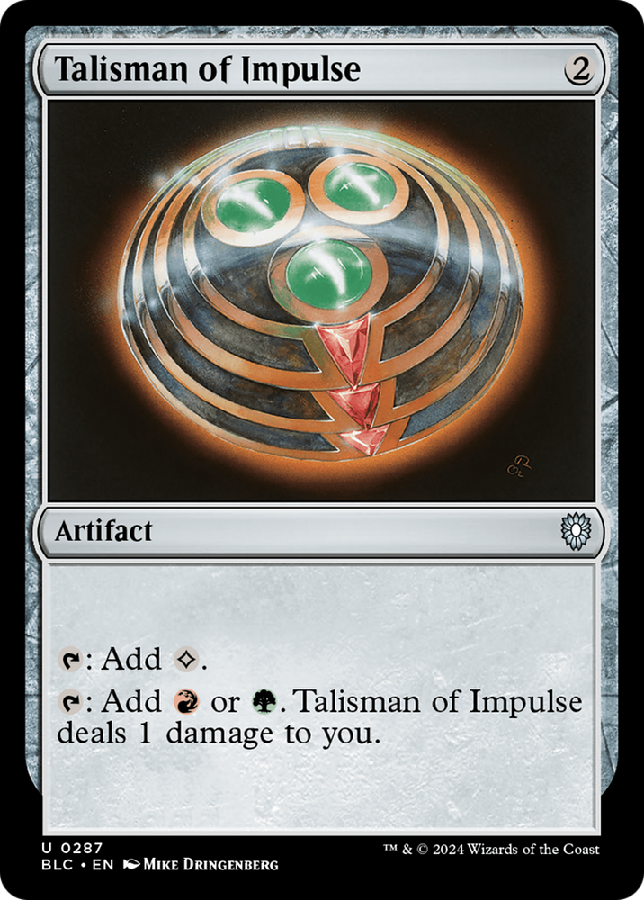 Talisman of Impulse [Bloomburrow Commander]