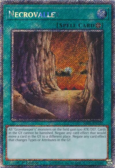 Necrovalley (Platinum Secret Rare) (Quarter Century Stampede) Near Mint 1st Edition
