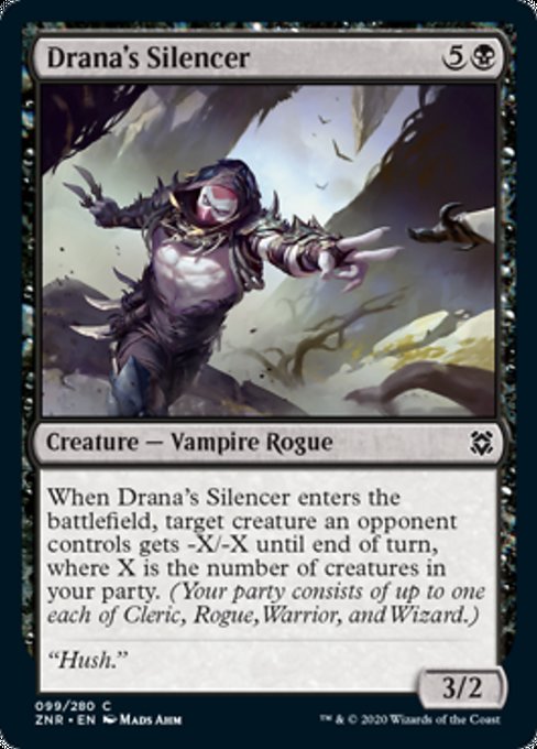 Drana's Silencer (Zendikar Rising) Near Mint