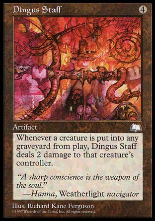 Dingus Staff (Weatherlight) Light Play - Nick Nack's Full Frontal Attack