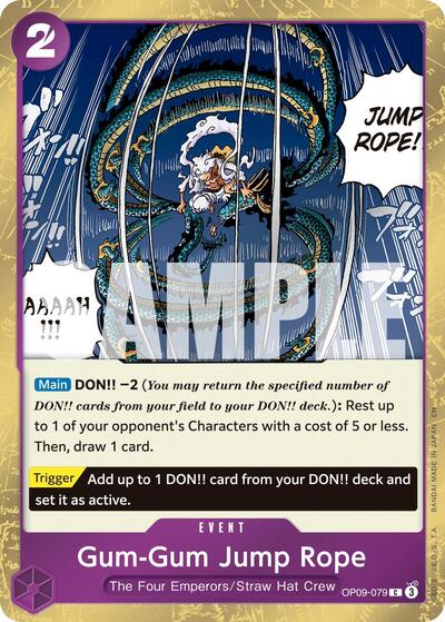 Gum - Gum Jump Rope (Pirate Foil) (Premium Booster - The Best - Vol. 2) Near Mint Foil - Nick Nack's Full Frontal Attack