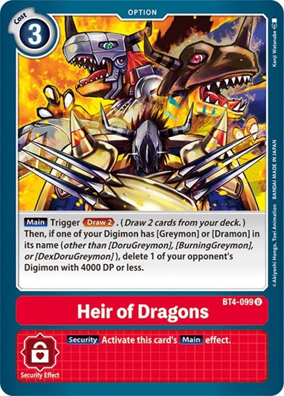 Heir of Dragons (Great Legend) Near Mint