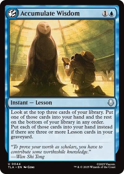 Accumulate Wisdom (Avatar: The Last Airbender) Near Mint