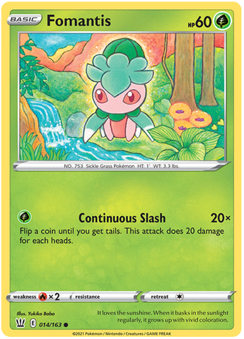 Fomantis (014/163) [Épée &amp; Bouclier : Styles de combat] 