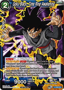 Goku Black, Time Ring Awakening (Unison Warrior Series Boost Tournament Pack Vol. 7) (P-369) [Cartes de promotion de tournoi] 