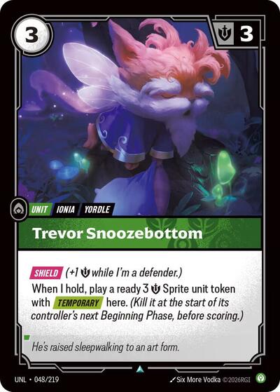 Trevor Snoozebottom (Unleashed) Near Mint