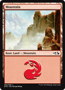 Mountain (Duel Decks Anthology: Elves vs Goblins) Near Mint - Nick Nack's Full Frontal Attack