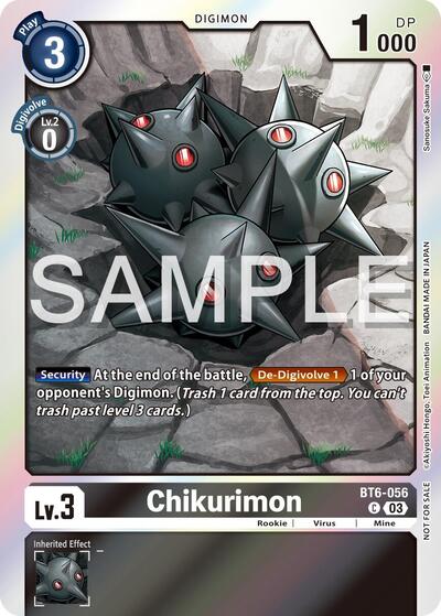 Chikurimon BT6-056 (Official Tournament Vol.13 Winner Pack) (Double Diamond) Near Mint Foil