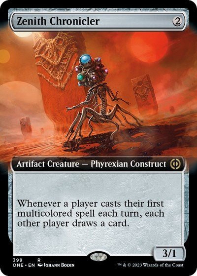 Zenith Chronicler (Extended Art) (Phyrexia: All Will Be One) Near Mint - Nick Nack's Full Frontal Attack